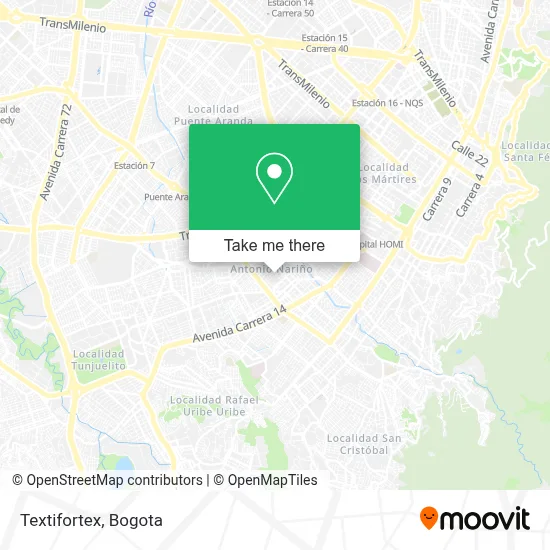 Textifortex map