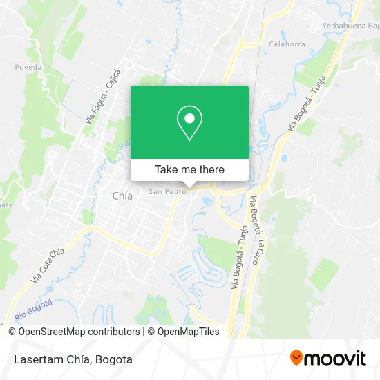 Lasertam Chía map