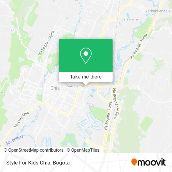 Style For Kids Chía map