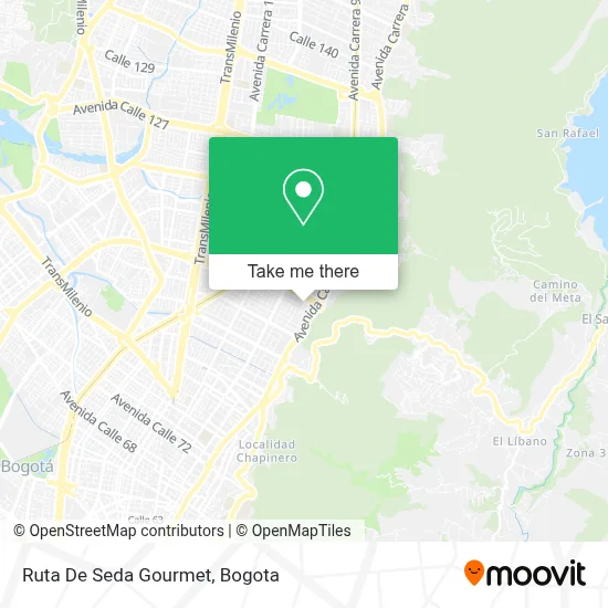 Ruta De Seda Gourmet map