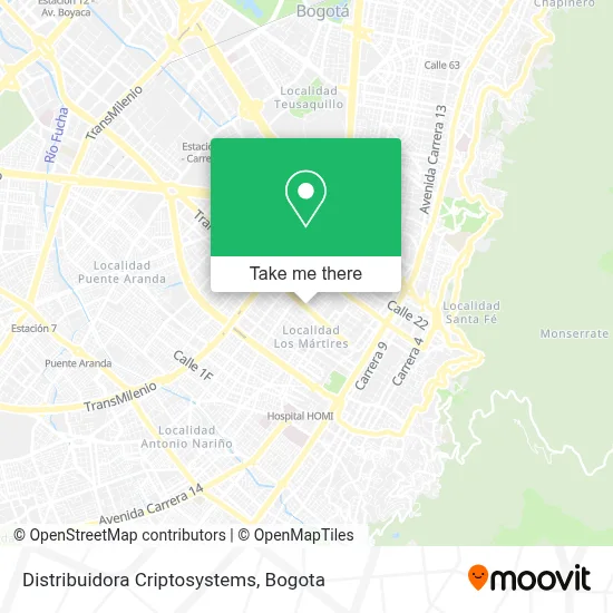 Distribuidora Criptosystems map