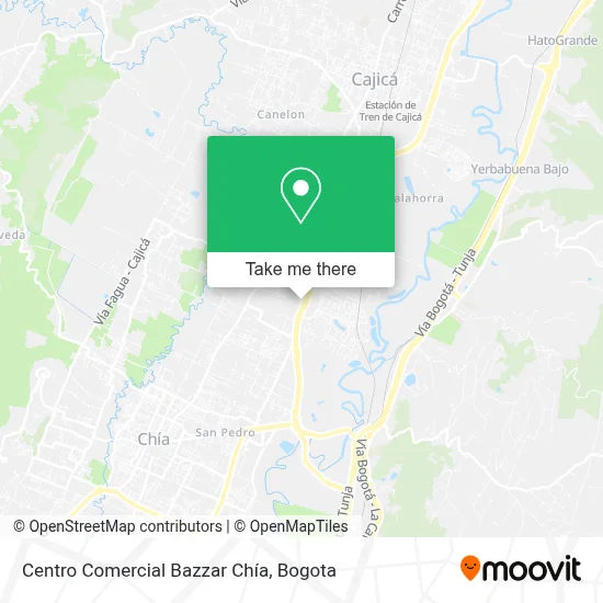Centro Comercial Bazzar Chía map