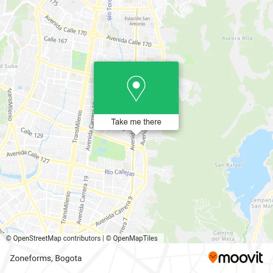 Zoneforms map