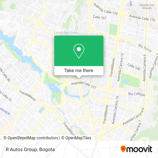 R Autos Group map