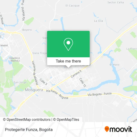Protegerte Funza map