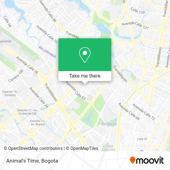 Animal's Time map