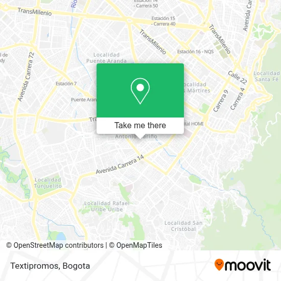 Textipromos map