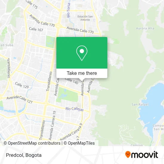 Predcol map