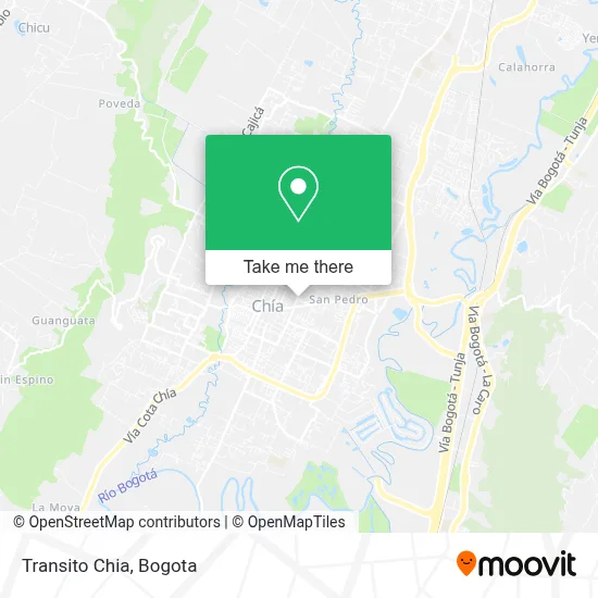 Transito Chia map