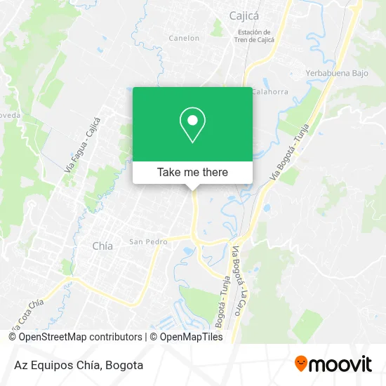 Az Equipos Chía map