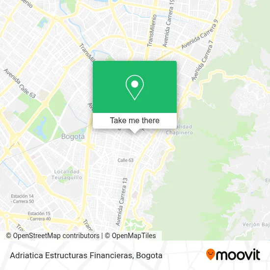 Adriatica Estructuras Financieras map