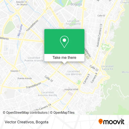 Vector Creativos map
