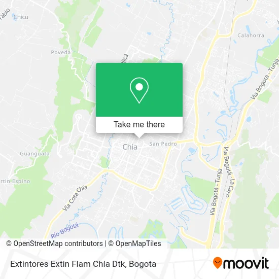 Extintores Extin Flam Chía Dtk map