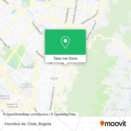 Hornitos Av. Chile map