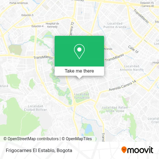 Frigocarnes El Establo map