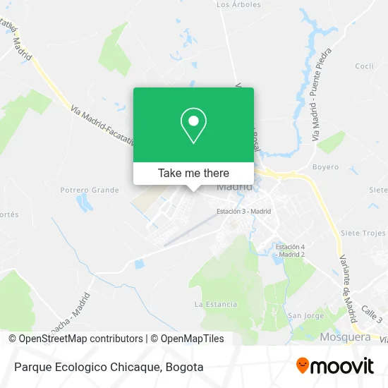 Parque Ecologico Chicaque map