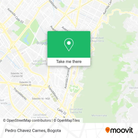 Pedro Chavez Carnes map