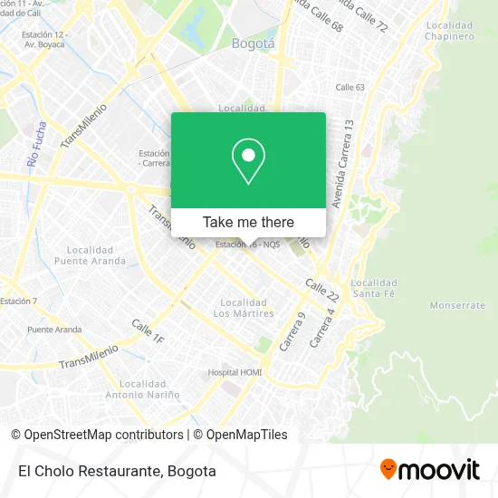 El Cholo Restaurante map