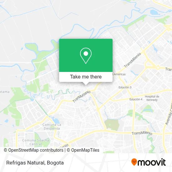 Refrigas Natural map