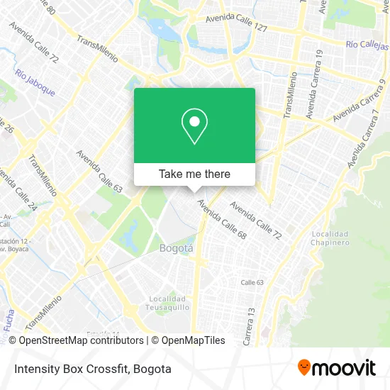 Intensity Box Crossfit map