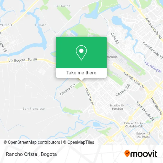 Rancho Cristal map