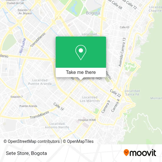 Sete Store map