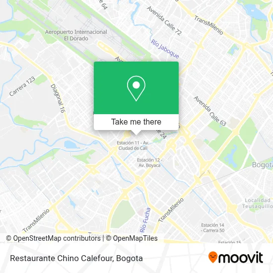 Restaurante Chino Calefour map