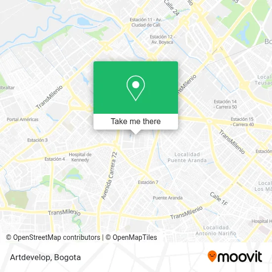 Artdevelop map