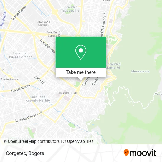 Corgetec map