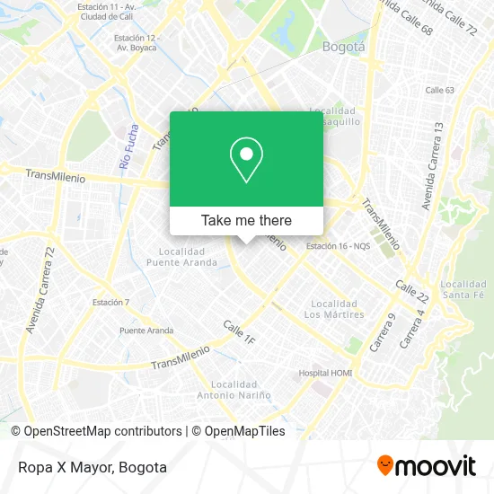 Ropa X Mayor map