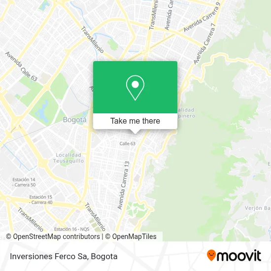 Inversiones Ferco Sa map