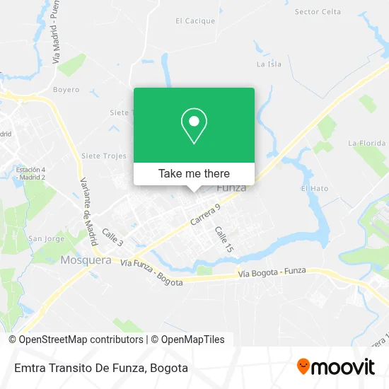 Emtra Transito De Funza map