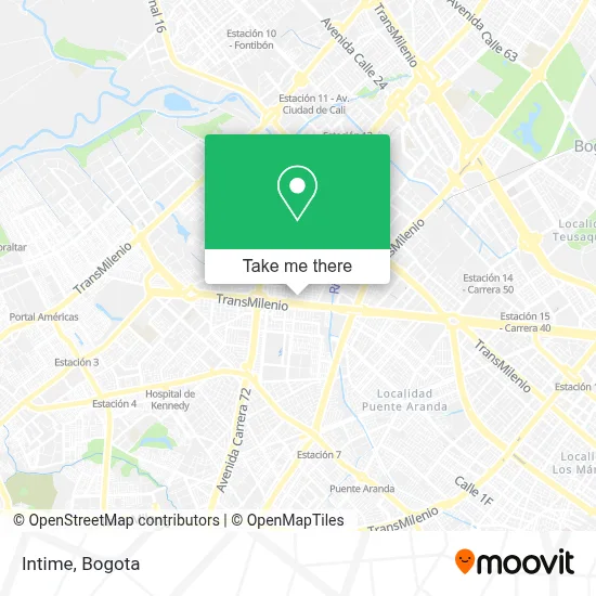 Intime map