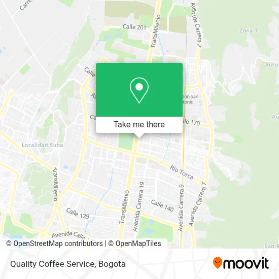 Quality Coffee Service map
