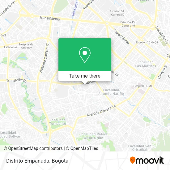 Distrito Empanada map