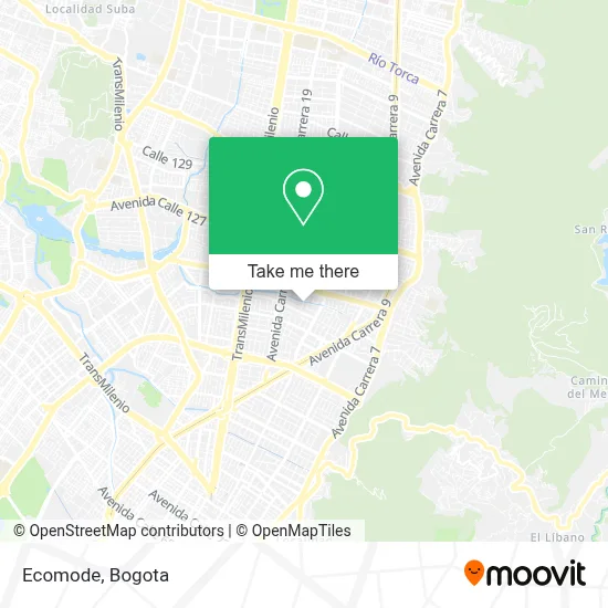 Ecomode map