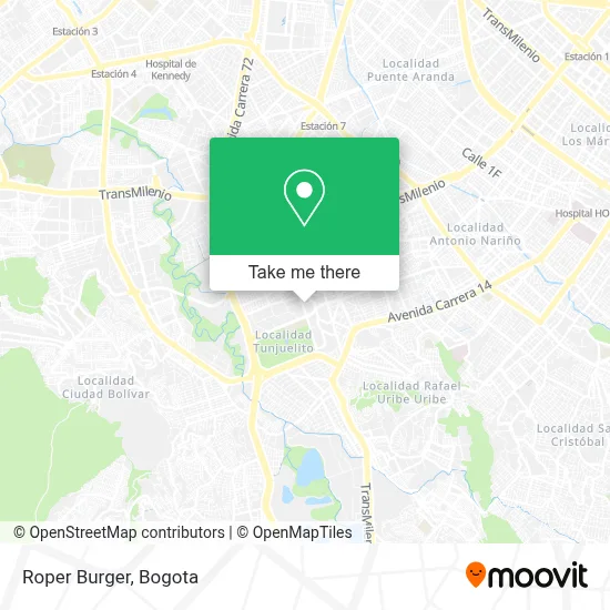 Roper Burger map