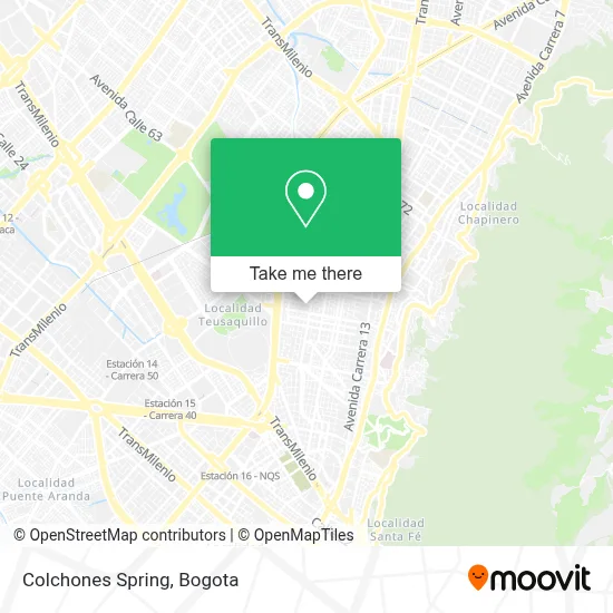 Colchones Spring map