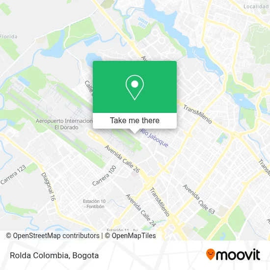 Rolda Colombia map