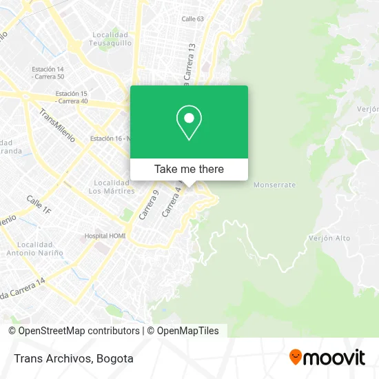 Trans Archivos map