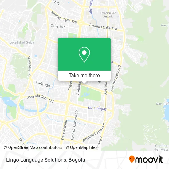 Lingo Language Solutions map