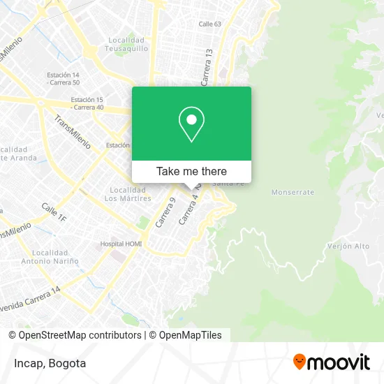 Incap map