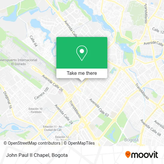 John Paul II Chapel map