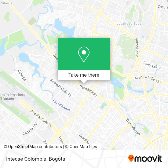 Intecse Colombia map