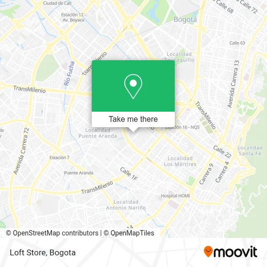 Loft Store map