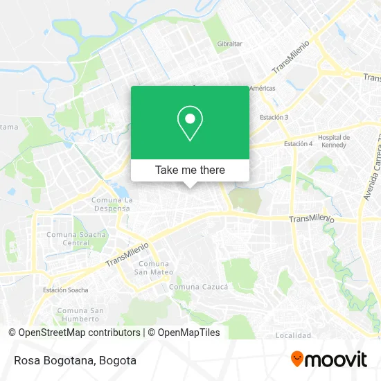 Rosa Bogotana map