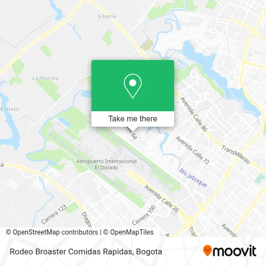 Rodeo Broaster Comidas Rapidas map
