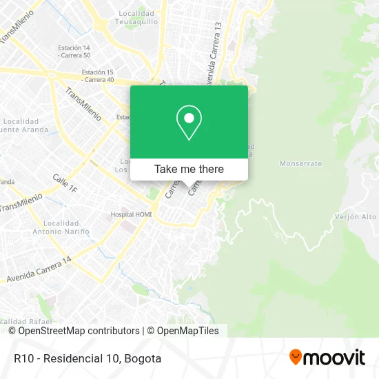 R10 - Residencial 10 map