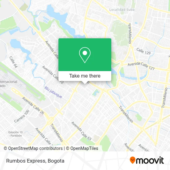 Rumbos Express map