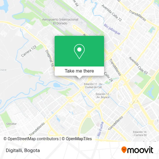 Digitalli map
